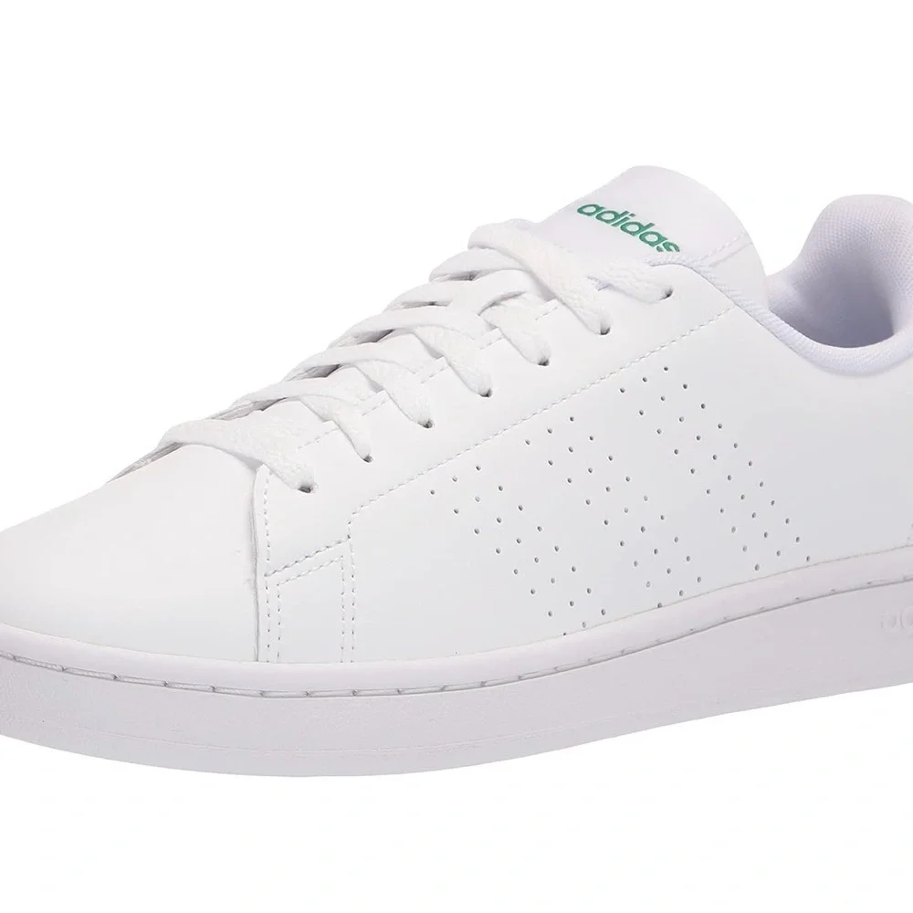 Adidas Advantage - Classic White with Green Detail - Picture 8 of 12